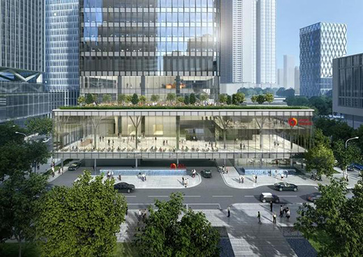 深圳中金大廈，建筑設計理念取意“大樹”